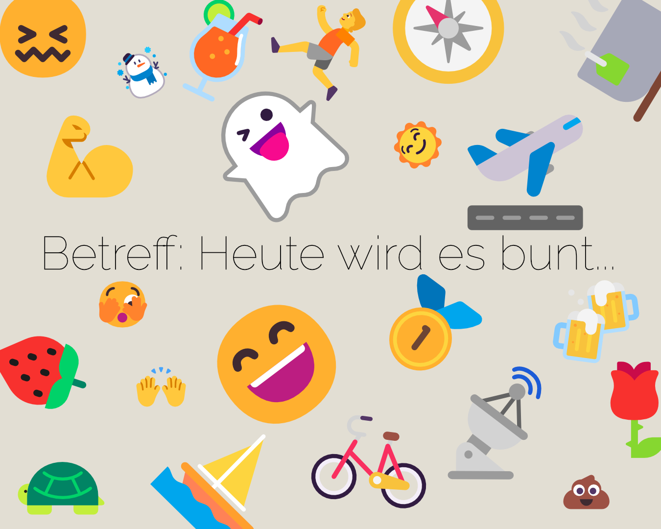 Sammlung von Microsoft-Emojis